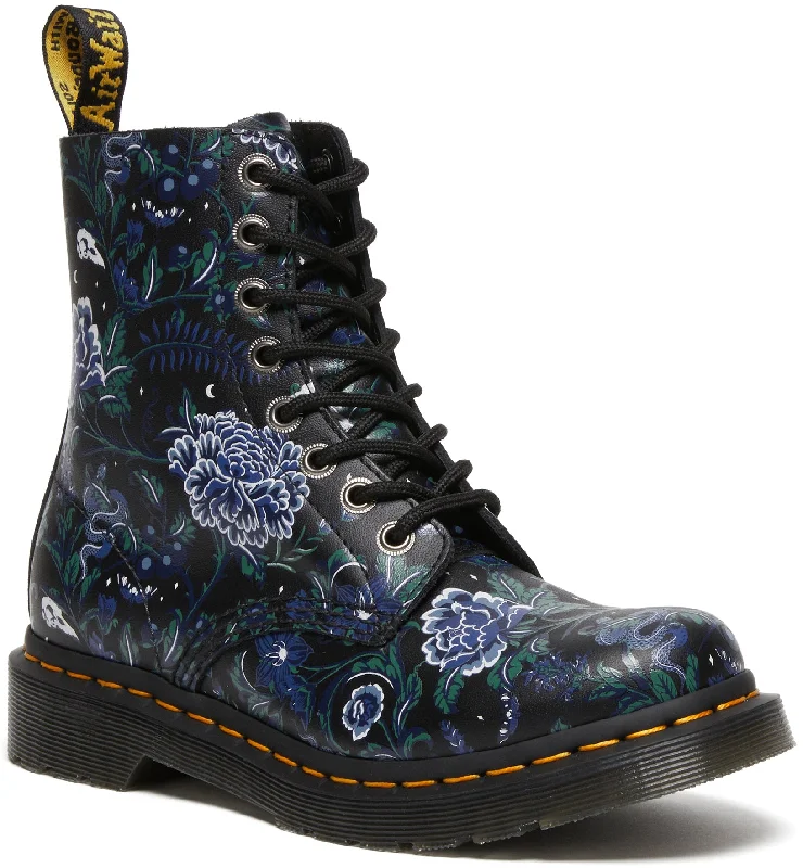 Dr Martens Womens 1460 Pascal Mystic Floral Black Backhand