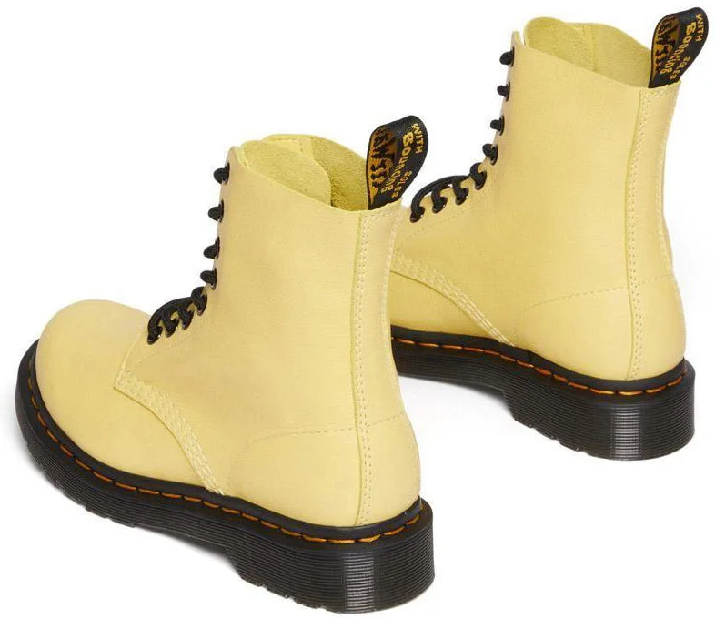 Dr. Martens Womens 1460 Pascal Lemon Yellow Virginia