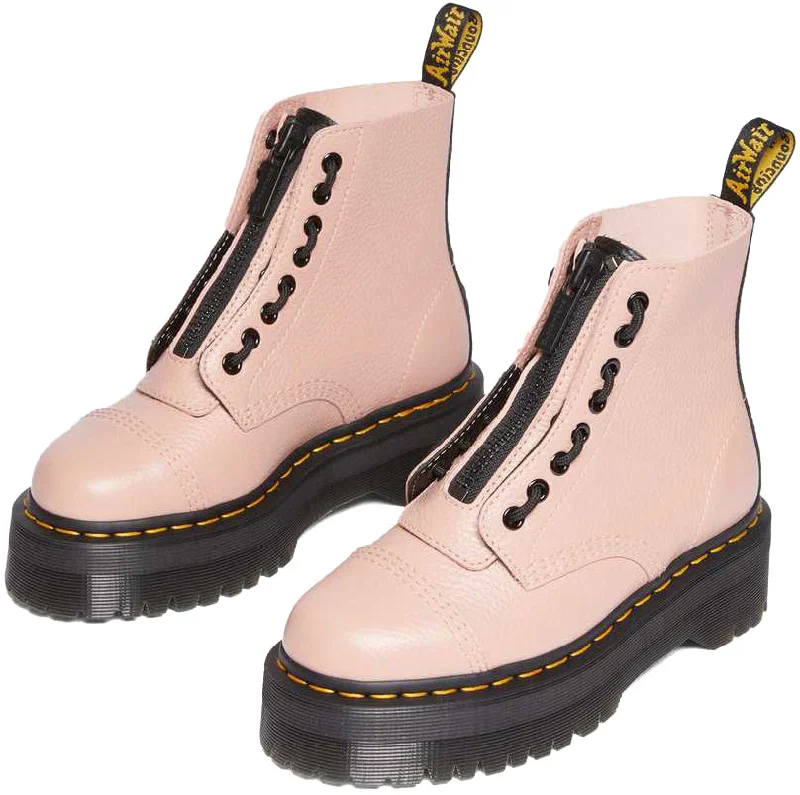 Dr. Martens Womens Sinclair Peach Beige Milled Nappa