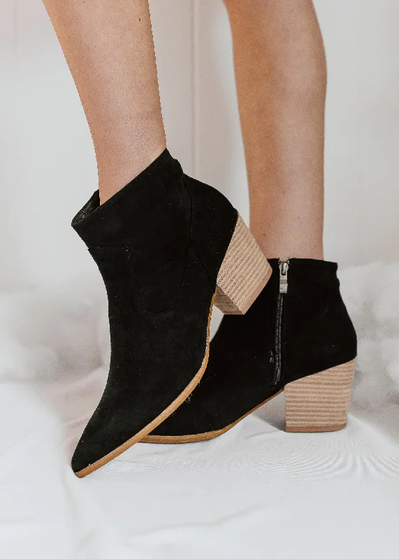 ""Already Gone"" Ankle Booties - Black