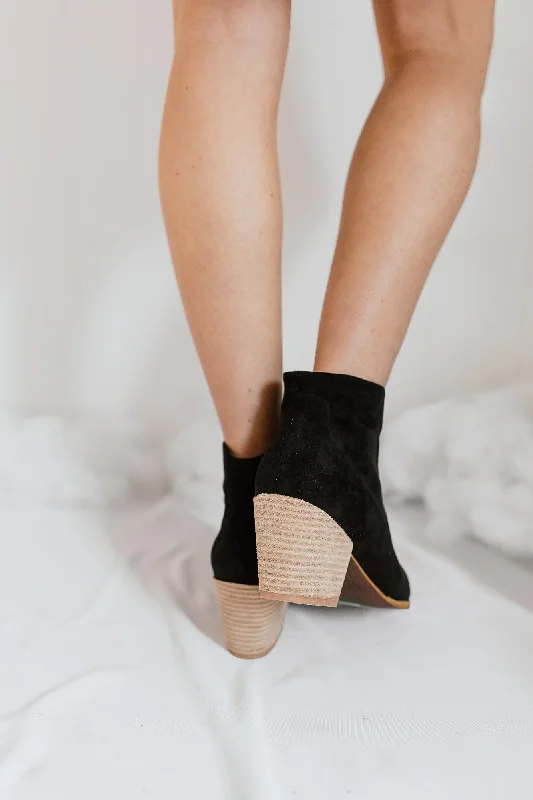 ""Already Gone"" Ankle Booties - Black