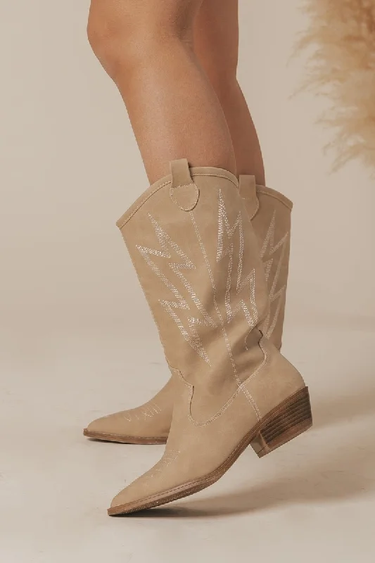 Chinese Laundry Josea Natural Western Boots - FINAL SALE