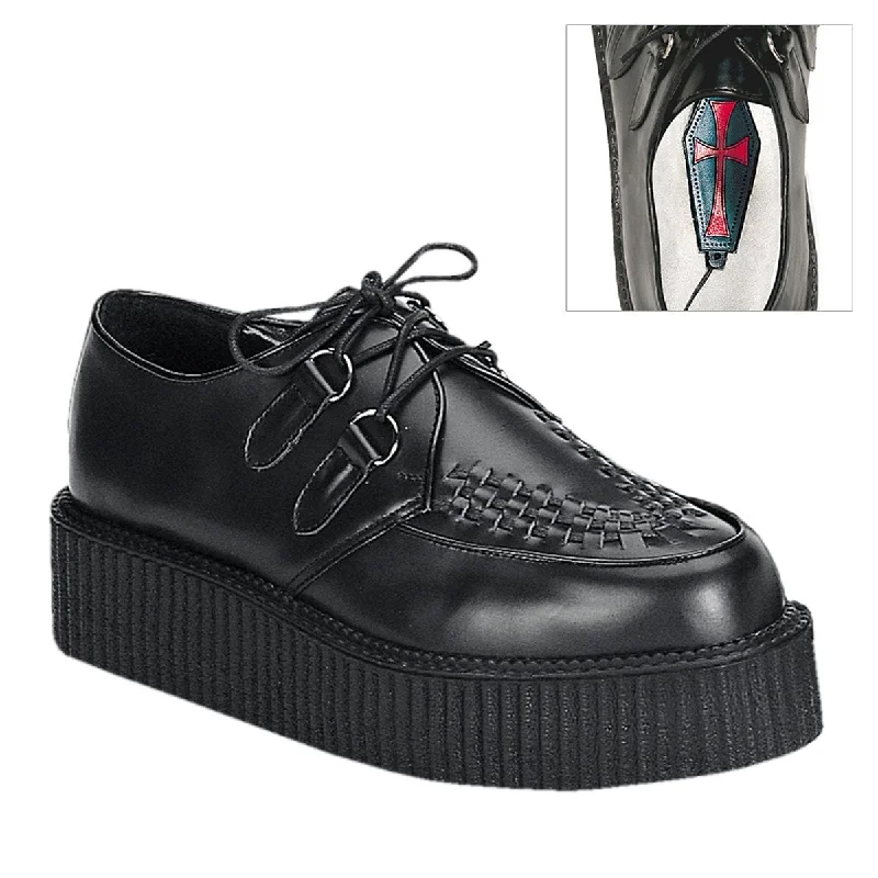 CREEPER-402 Black Leather