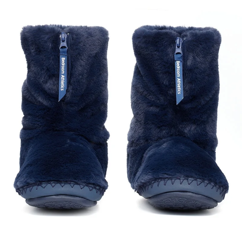 Marilyn - Classic Faux Fur Slipper Boot - Peacoat Navy