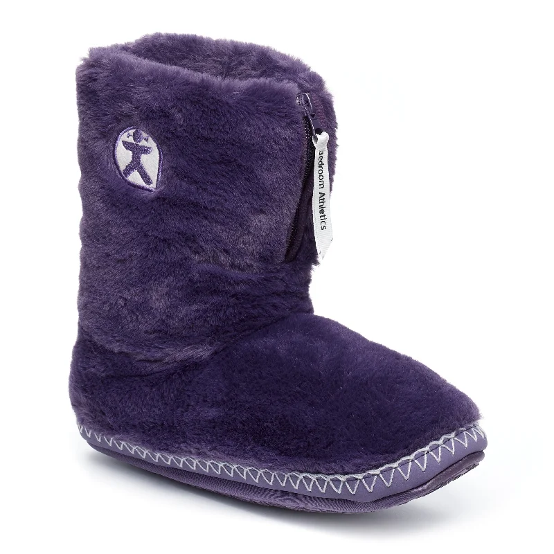 Marilyn - Classic Faux Fur Slipper Boot - Sweet Grape