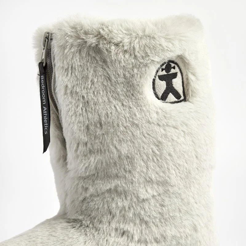 Marilyn - Classic Faux Fur Slipper Boot - Trace Grey