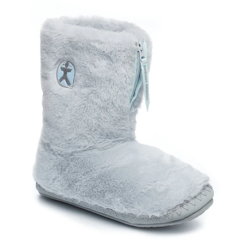 Monroe - Faux Fur Slipper Boot - Arctic Blue / Trace Grey