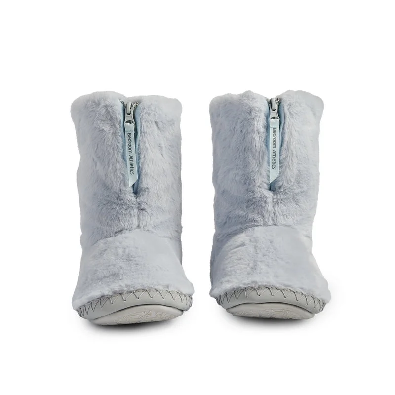 Monroe - Faux Fur Slipper Boot - Arctic Blue / Trace Grey