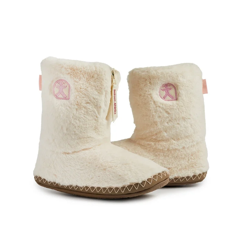 Monroe - Faux Fur Slipper Boot - Cream / Moonrock