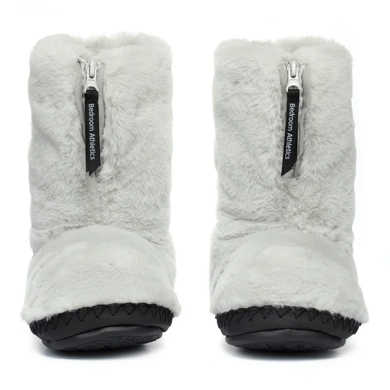 Monroe - Faux Fur Slipper Boot - Trace Grey / Charcoal