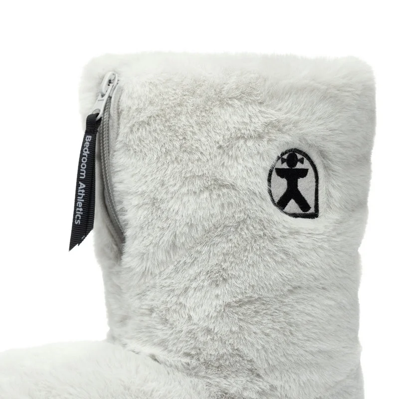 Monroe - Faux Fur Slipper Boot - Trace Grey / Charcoal