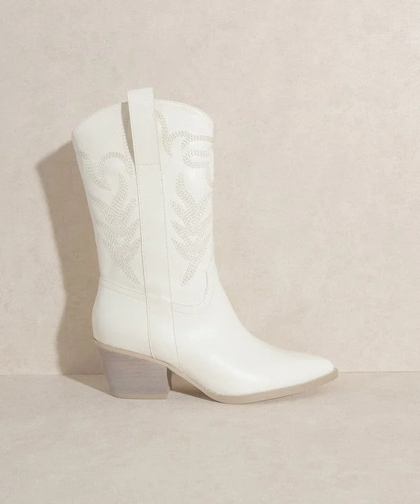 Oasis Society Sephira | Embroidered Short Western Boot