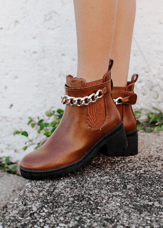 ""Swift Movements"" Ankle Boots - Brown