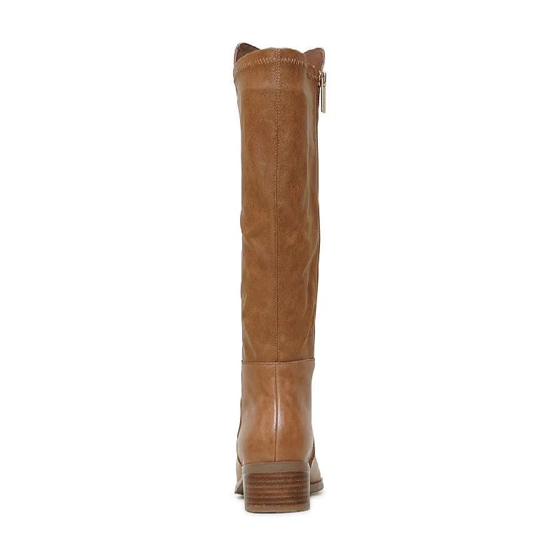 Tetley Tan Leather Knee High Boots