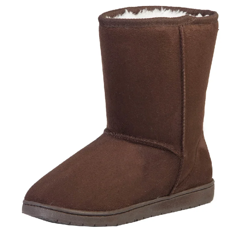 Women's 9-inch Microfiber Boots - Chocolate