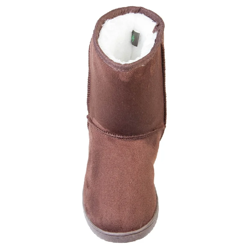 Women's 9-inch Microfiber Boots - Chocolate