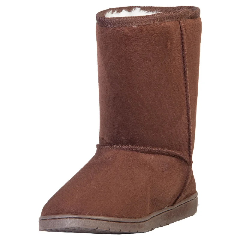 Women's 9-inch Microfiber Boots - Chocolate