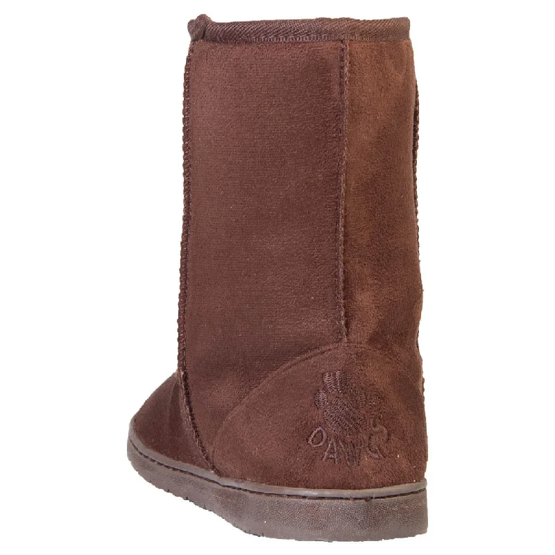 Women's 9-inch Microfiber Boots - Chocolate