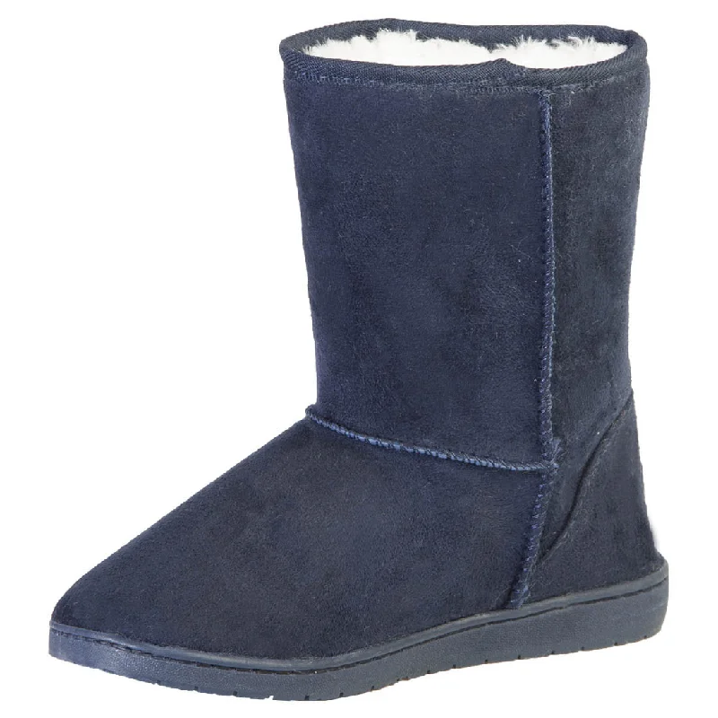 Women's 9-inch Microfiber Boots - Navy