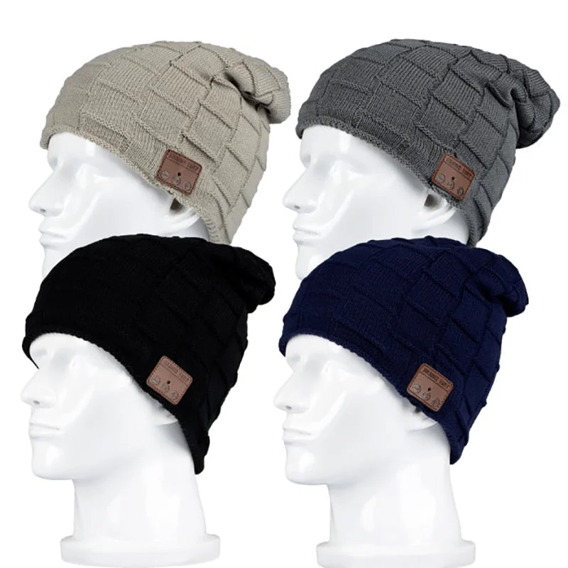 Beanie Winter Hat With Bluetooth Earphones