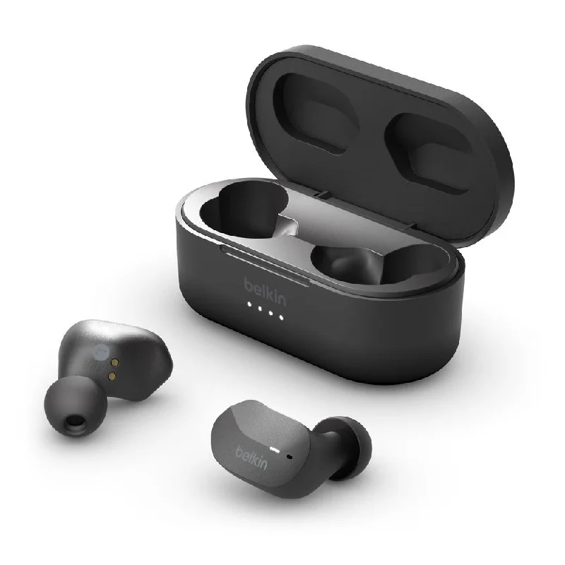 Belkin - SOUNDFORM True Wireless Earbuds - Black