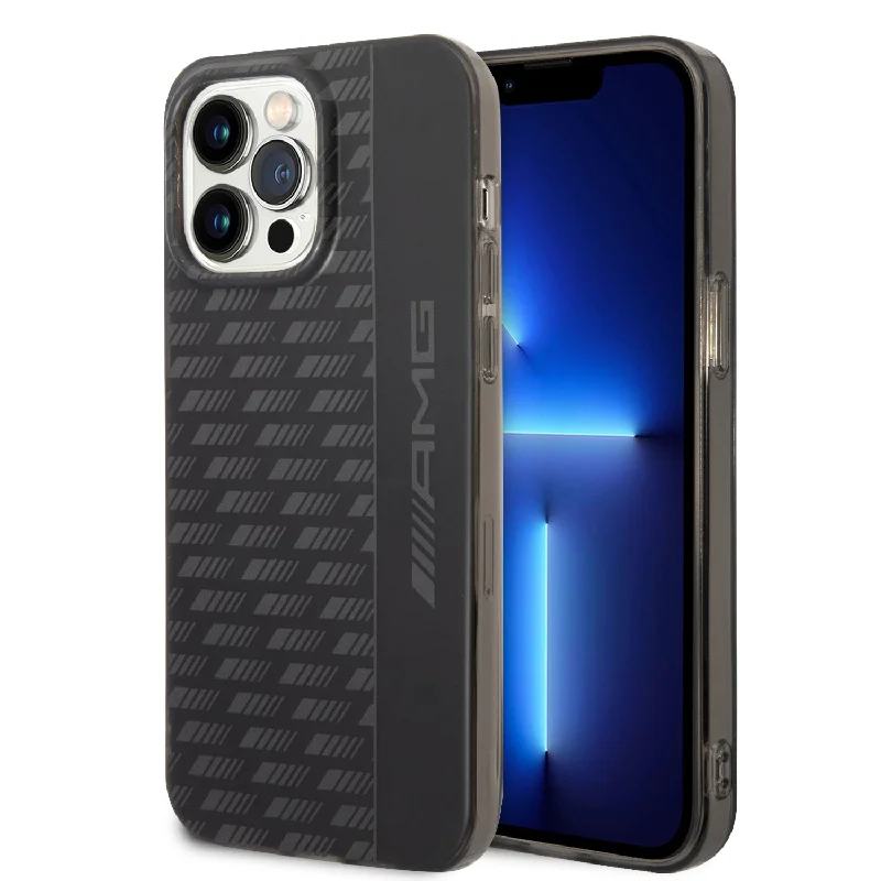 iPhone 14 Pro - PC/TPU Black Frosted Pc Case Carbon Pattern - AMG