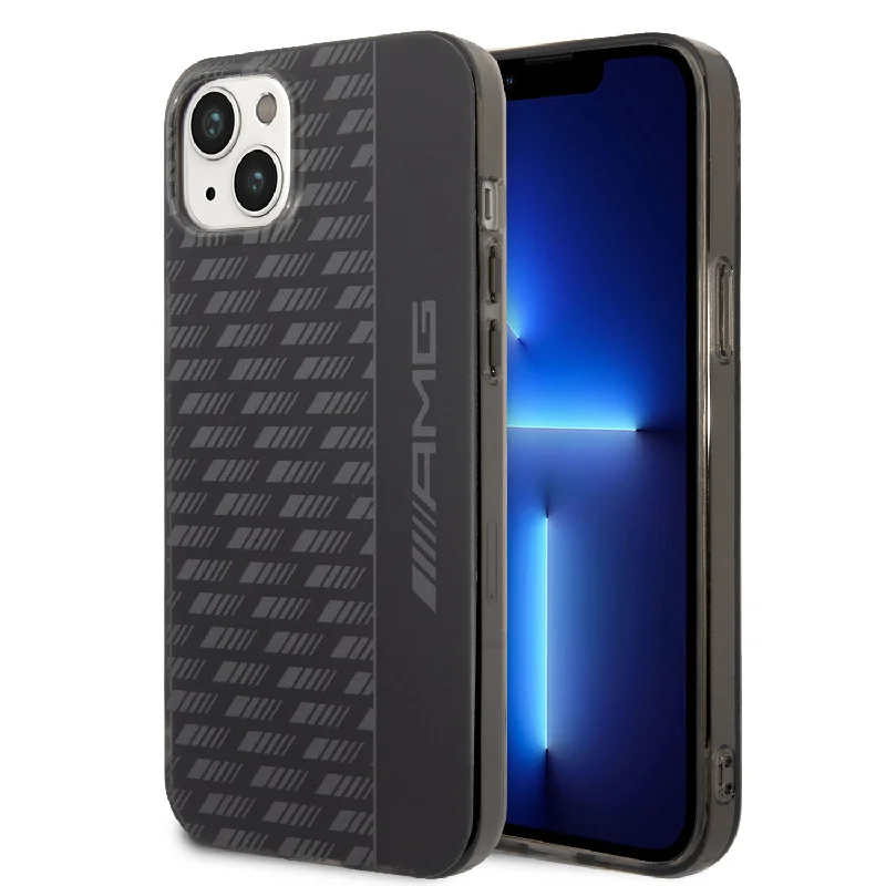 iPhone 14 Plus - PC/TPU Black Frosted Pc Case Carbon Pattern - AMG