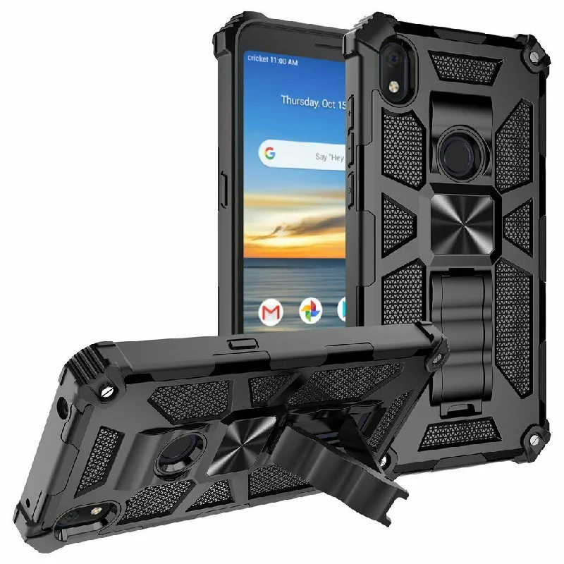 AT&T Alcatel Axel / Cricket Alcatel Lumos Armor Case with Kickstand & Magnetic Mount