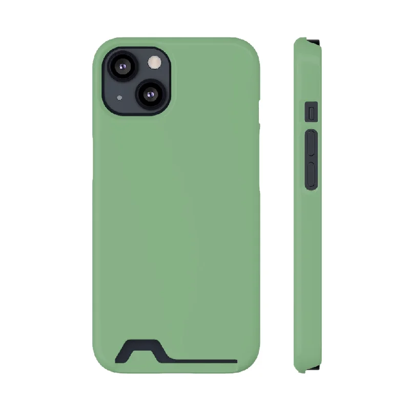 Dark Sea Green iPhone Case (Card)