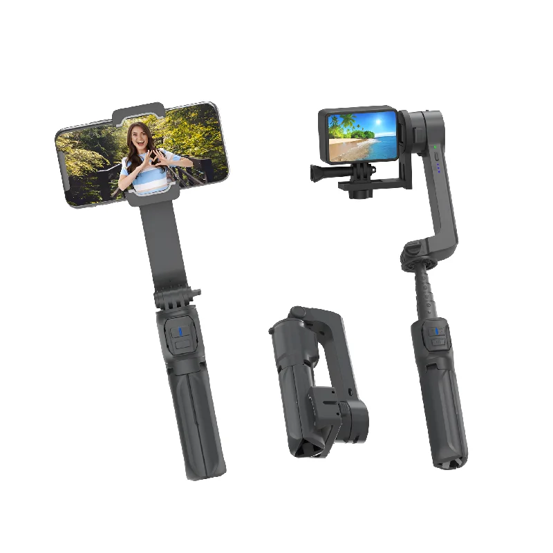 Digitek (DSG 003 ACH) Single Axis Foldable Smartphone Gimbal with Built in Extendable Telescopic Rod