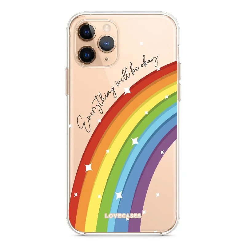 Everything Will Be Okay Rainbow Phone Case