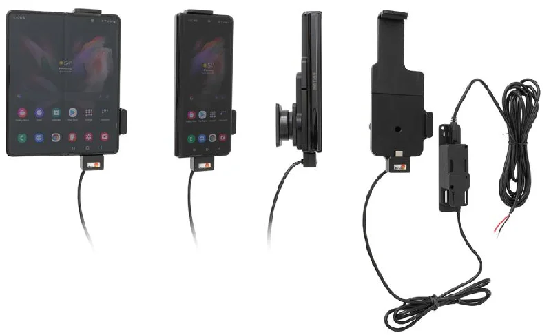 Spring Loaded Charging Holder for Hard-Wired Installation (Samsung Galaxy Z Fold5, 4)