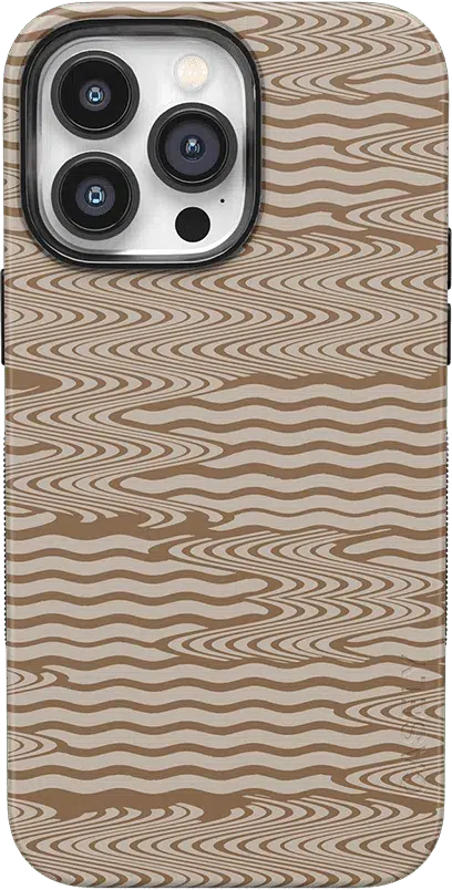 Mocha Ripple | Brown Waves Case