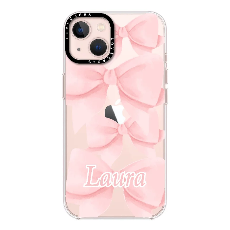 Personalised Soft Bow Name Premium Phone Case