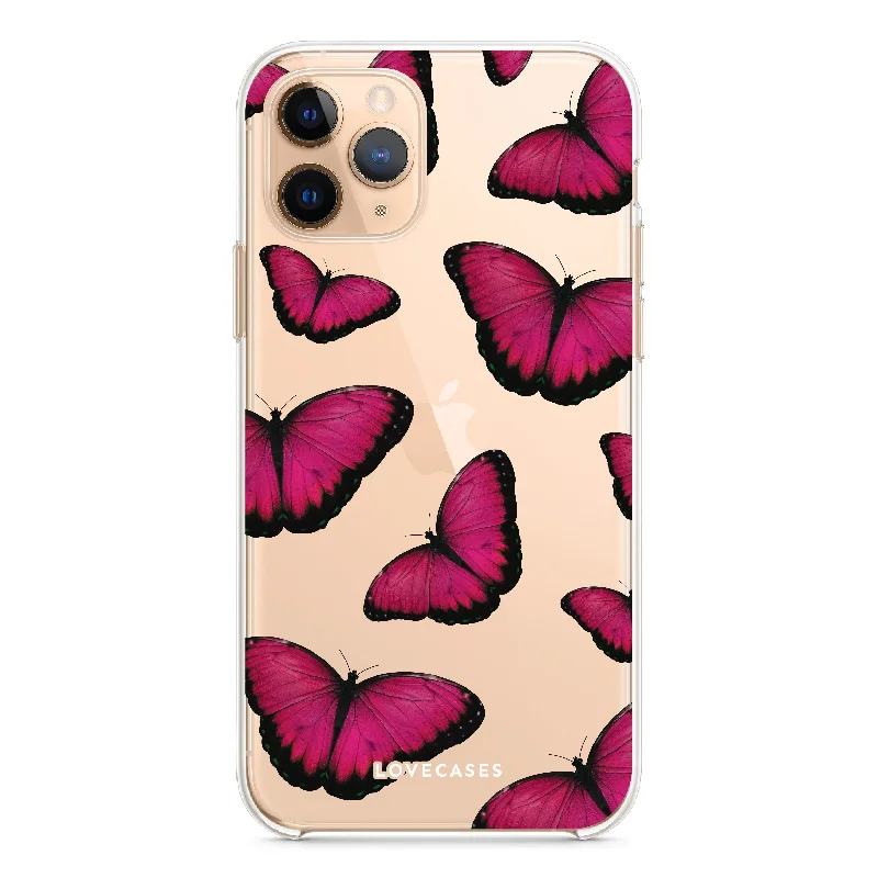 Pink Butterfly Phone Case