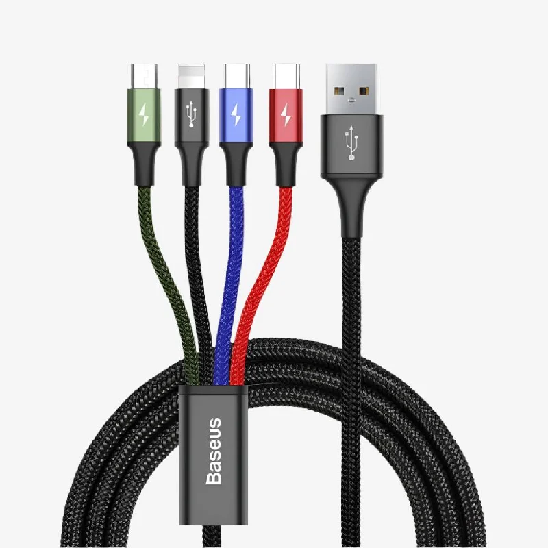 4-in-1 Charging Cable | Lightning, USB-C, Micro USB by Baseus