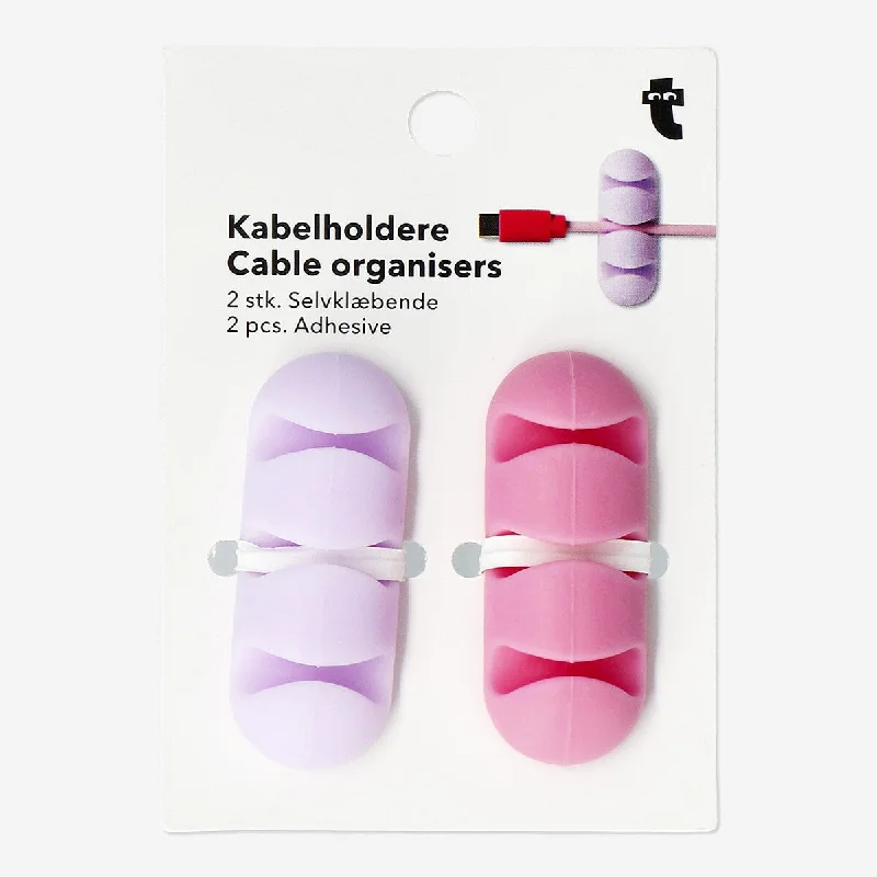 Adhesive cable organisers - 2 pcs