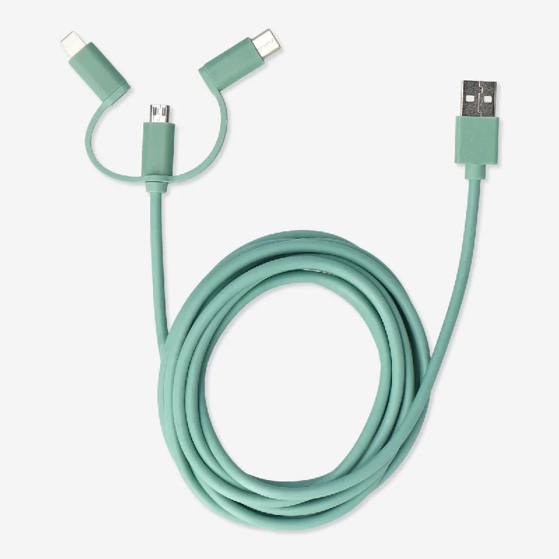 Charging cable. For USB-C, Micro USB and lightning