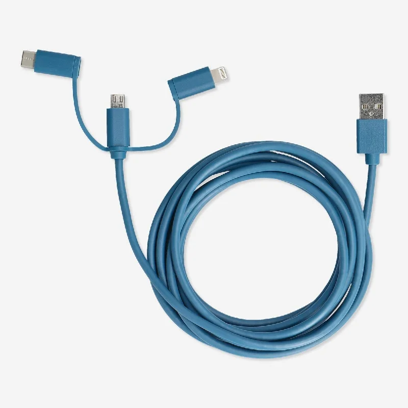 Charging cable. For USB-C, Micro USB and lightning