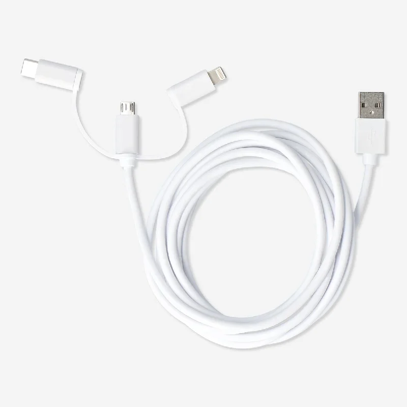 Charging cable. For USB-C, Micro USB and lightning