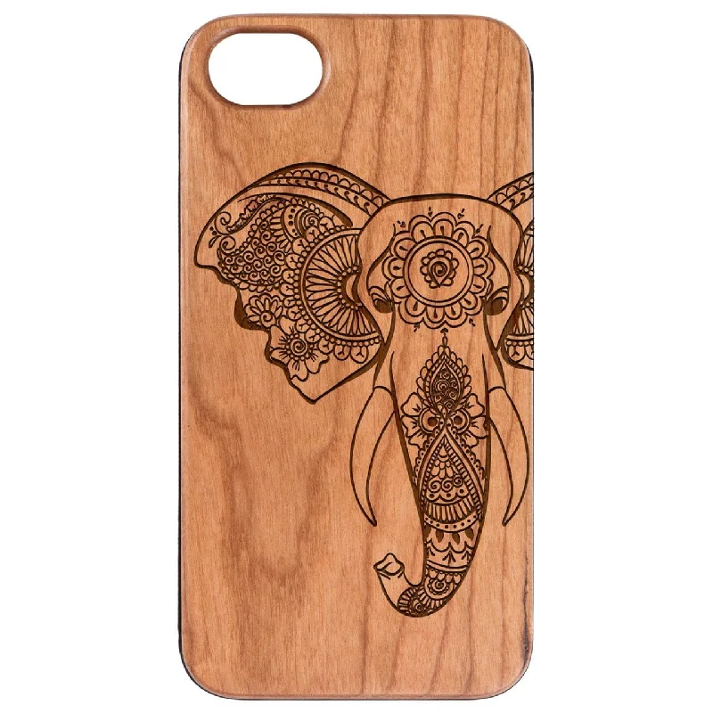 Elephant Head 2 - Engraved Phone Case