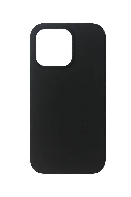 eSTUFF Black silk-touch silicone case for iPhone 13 Pro Max mobile phone case 17 cm (6.7") Cover