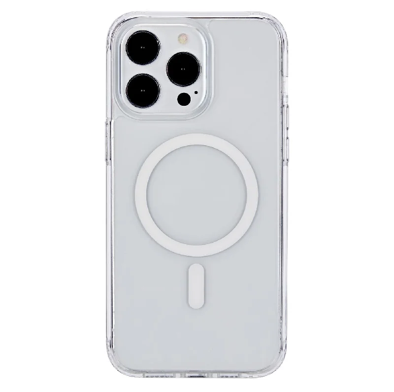 eSTUFF BERLIN Magnetic Hybrid mobile phone case for iPhone 15 Pro in Transparent