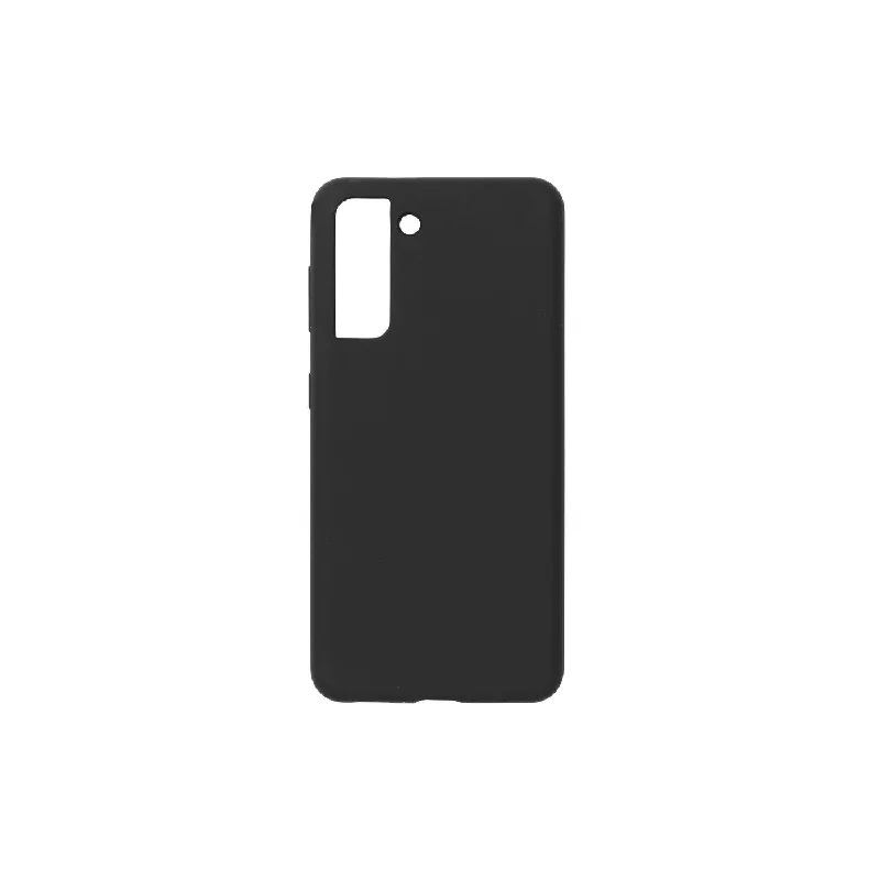 eSTUFF Silk-touch Silicone Case for Samsung Galaxy S21 5G - Black