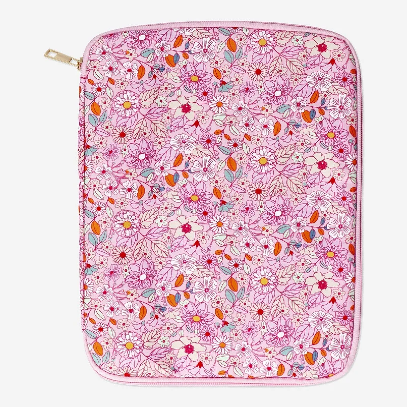 Floral tablet cover and organiser