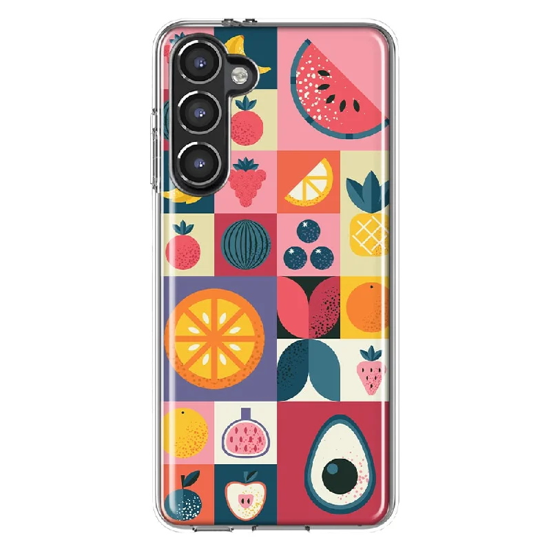 For Samsung Galaxy S23 Groovy Fruits Slim Shockproof Hard Shell TPU Case Heavy Duty Protective Phone Cover