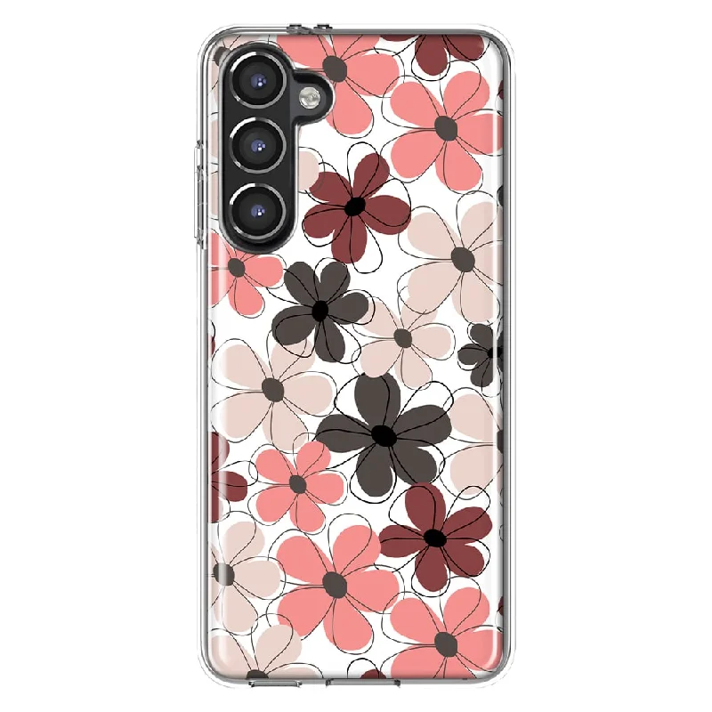 For Samsung Galaxy S23 Summber Vibe Cute Flowers Slim Shockproof Hard Shell TPU Case Heavy Duty Protective Phone Cover