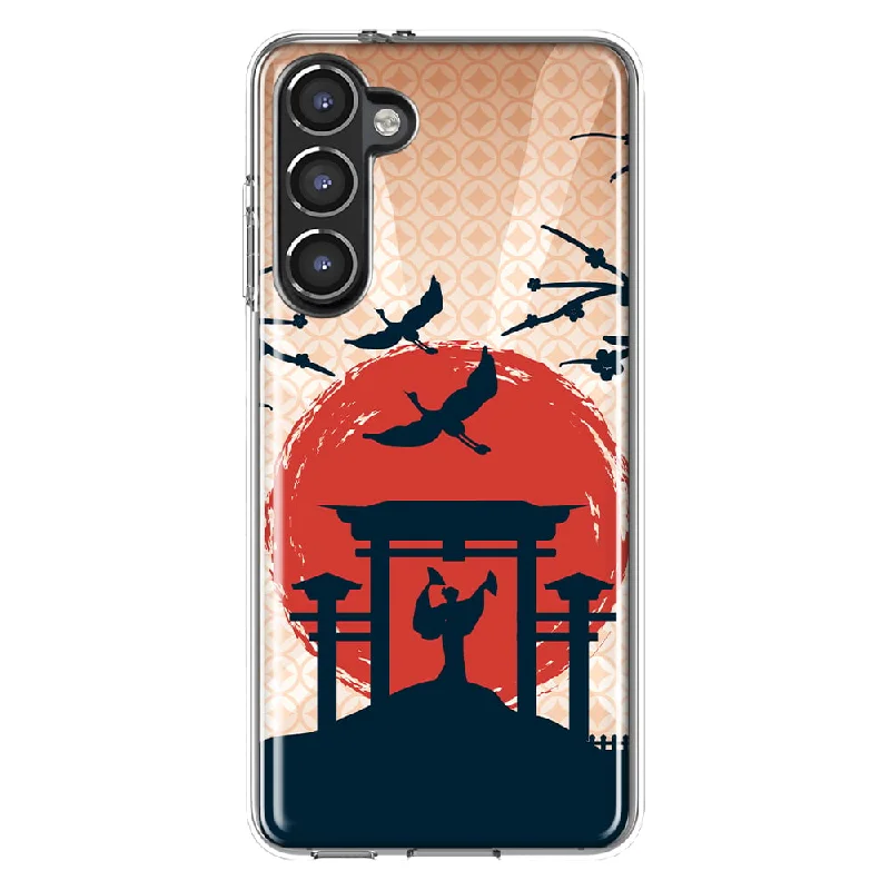 For Samsung Galaxy S23 Vintage Japanese Landscape Torii Gate Slim Shockproof Hard Shell TPU Case Heavy Duty Protective Phone Cover