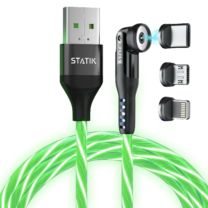 GloBright® 360 Green | Universal Magnetic Charge Cable