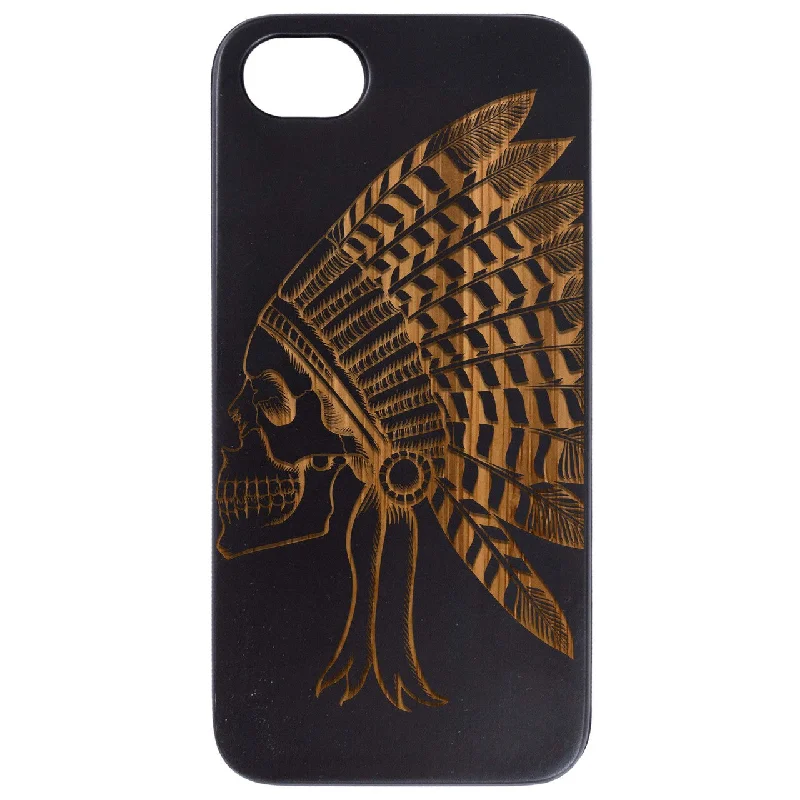 Indian Skull 1 - Engraved Phone Case